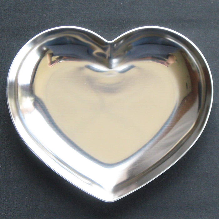 Nagao Tsubame Sanjo Heart Accessory Tray 11.3cm Stainless Steel Japan Made-Kiichin - The #1 Place for Japanese Goods in Your Hand!