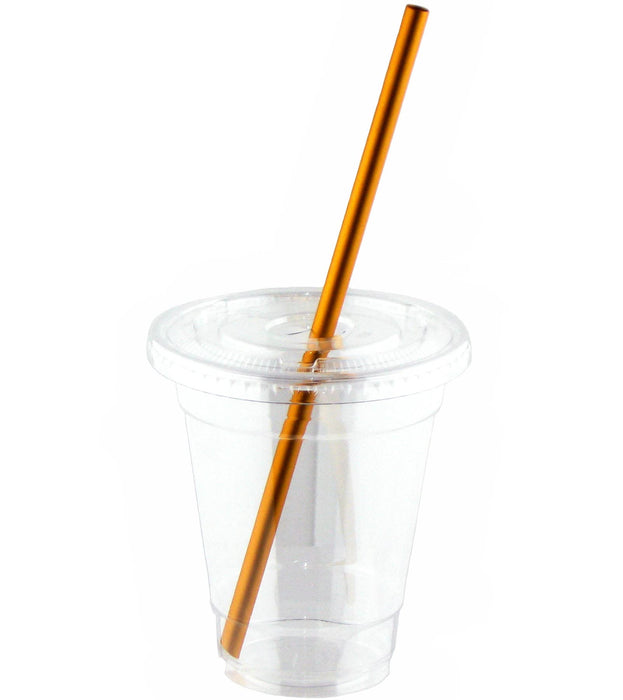 Nagao Gold Aluminum Straw 21cm x 0.7cm Made in Japan Eco-friendly-Kiichin - The #1 Place for Japanese Goods in Your Hand!