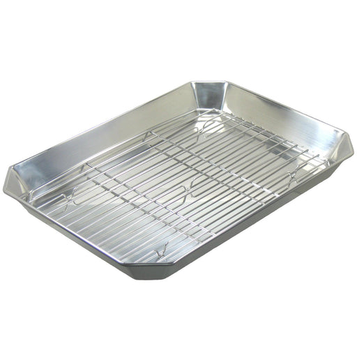 Nagao Tsubame Sanjo 33cm Long Rectangular Mesh Plate 18-8 Steel Japan-Kiichin - The #1 Place for Japanese Goods in Your Hand!