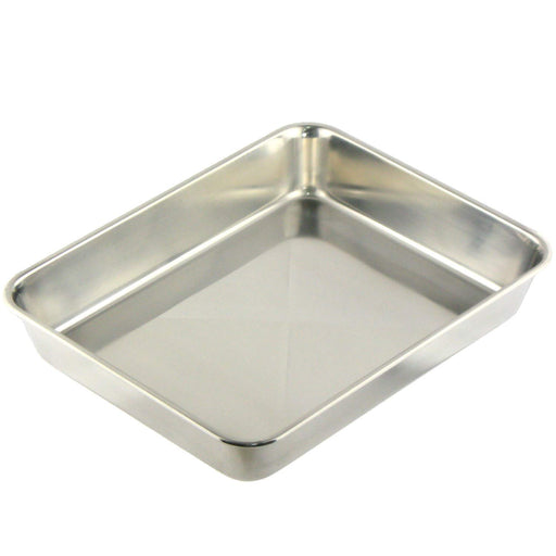 Nagao Large 29.5cm Stainless Steel Tray 15-Pack for Food Prep Japan-Made-Kiichin - The #1 Place for Japanese Goods in Your Hand!