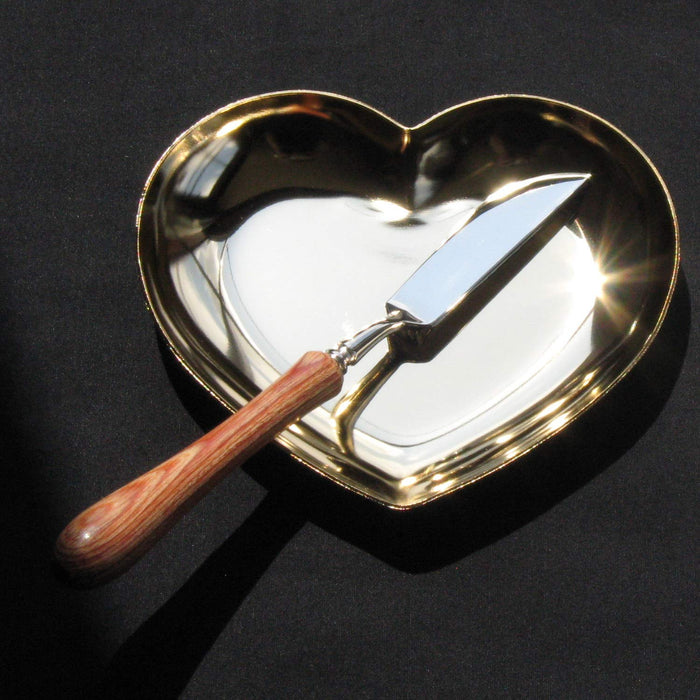 Nagao Gold Plated Heart Trinket Tray 11.3cm Made in Japan-Kiichin - The #1 Place for Japanese Goods in Your Hand!