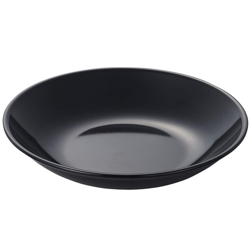 Nagao Unbreakable Black Round Plate 20Cm Deep Dish Made in Japan-Kiichin - The #1 Place for Japanese Goods in Your Hand!