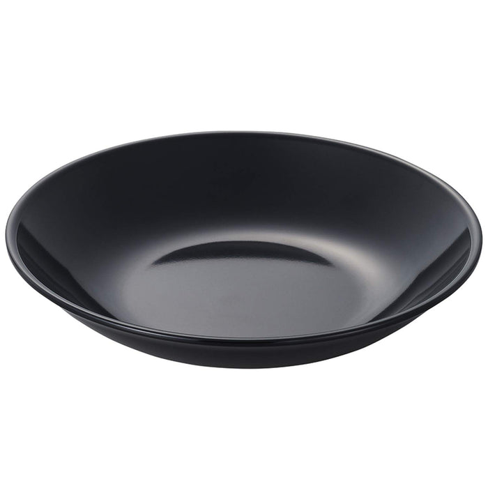 Nagao Unbreakable Black Round Plate 20Cm Deep Dish Made in Japan-Kiichin - The #1 Place for Japanese Goods in Your Hand!