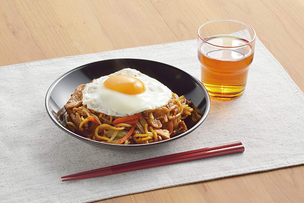 Nagao Unbreakable Black Round Plate 20Cm Deep Dish Made in Japan-Kiichin - The #1 Place for Japanese Goods in Your Hand!