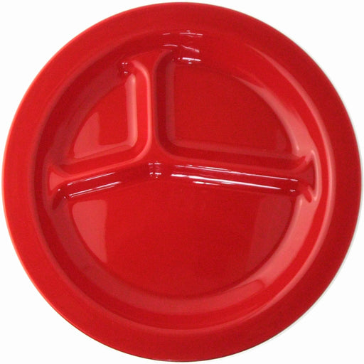 Nagao Red Unbreakable Lunch Plate 21.7x2.6cm Microwave and Dishwasher Safe-Kiichin - The #1 Place for Japanese Goods in Your Hand!
