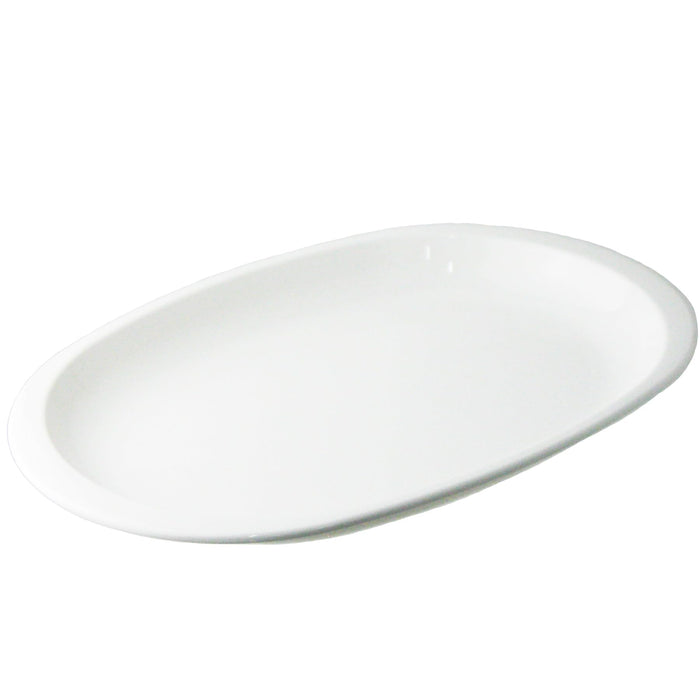 Nagao Unbreakable Oval Plate 26x17.3cm White Dishwasher Microwave Safe-Kiichin - The #1 Place for Japanese Goods in Your Hand!
