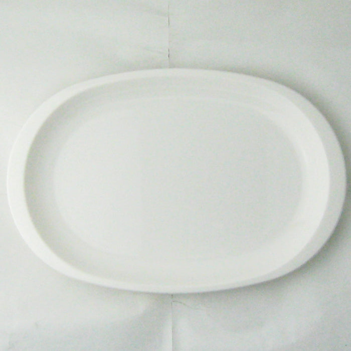 Nagao Unbreakable Oval Plate 26x17.3cm White Dishwasher Microwave Safe-Kiichin - The #1 Place for Japanese Goods in Your Hand!