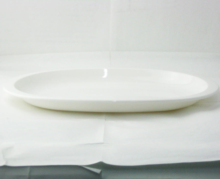 Nagao Unbreakable Oval Plate 26x17.3cm White Dishwasher Microwave Safe-Kiichin - The #1 Place for Japanese Goods in Your Hand!