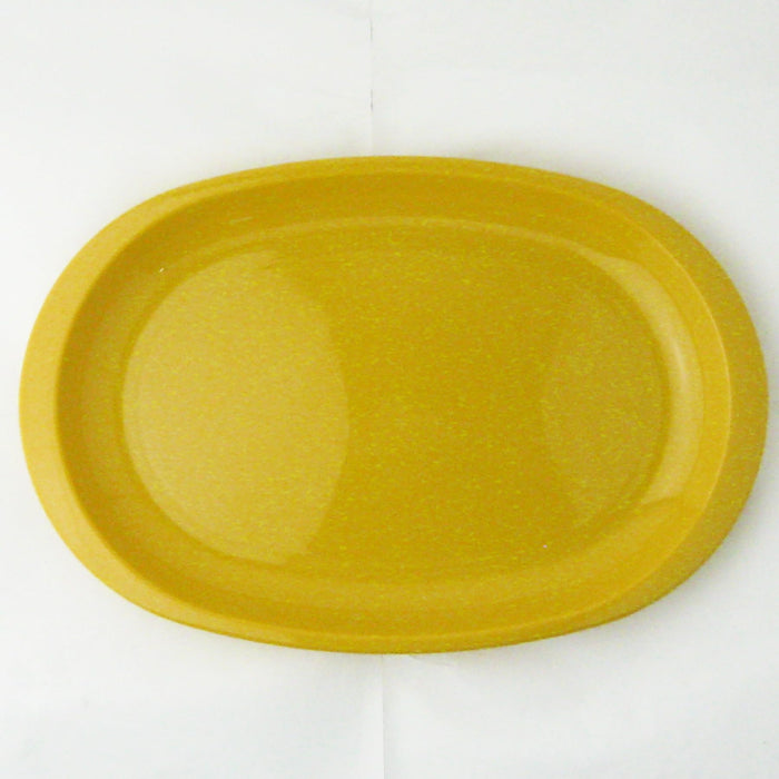 Nagao Unbreakable Yellow Oval Plate 26x17.3cm Dishwasher Microwave Safe-Kiichin - The #1 Place for Japanese Goods in Your Hand!