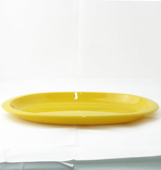 Nagao Unbreakable Yellow Oval Plate 26x17.3cm Dishwasher Microwave Safe-Kiichin - The #1 Place for Japanese Goods in Your Hand!