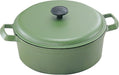 Iwachu 21Cm Green Family Stew Pan - Durable Nanbu Ironware Cookware-Kiichin - The #1 Place for Japanese Goods in Your Hand!