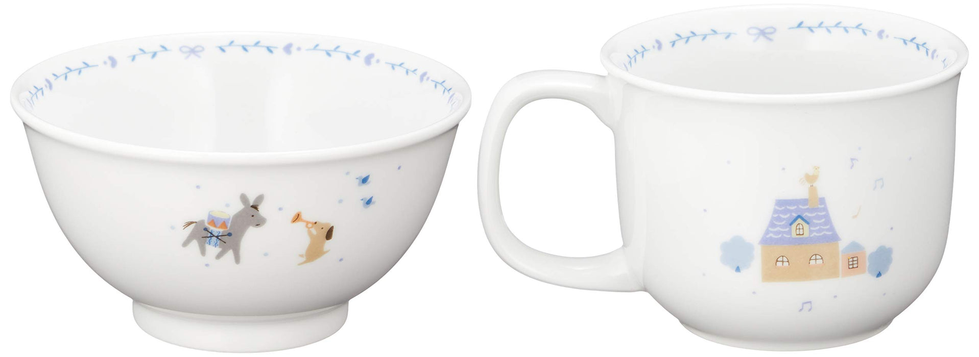 Narumi Bremen Blue 4-Piece Children's Dinnerware Set - Baby Safe & Durable