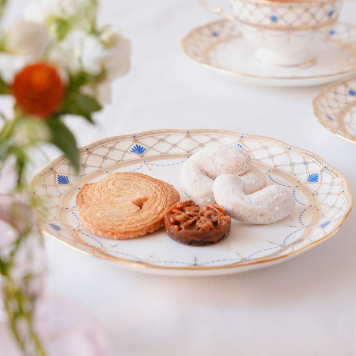 Narumi Prima Donna Elegant 19cm Gold Cake Plate Made in Japan Gift Boxed