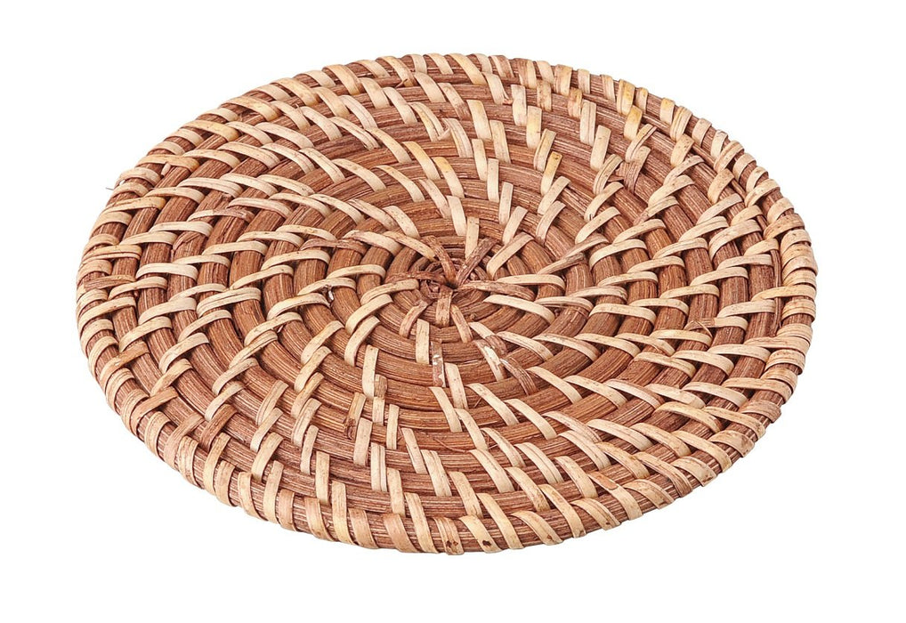 Santo Natural Rattan Pot Stand for Clay Pots Round 16cm Diameter Mat-Kiichin - The #1 Place for Japanese Goods in Your Hand!