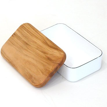 Noda Horo Enamel Butter Case for 200G - Durable Kitchen Storage Solution