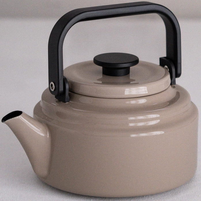 Noda Horo Amukettle Beige Enamel Induction Ready Heat Resistant Am-20K Be