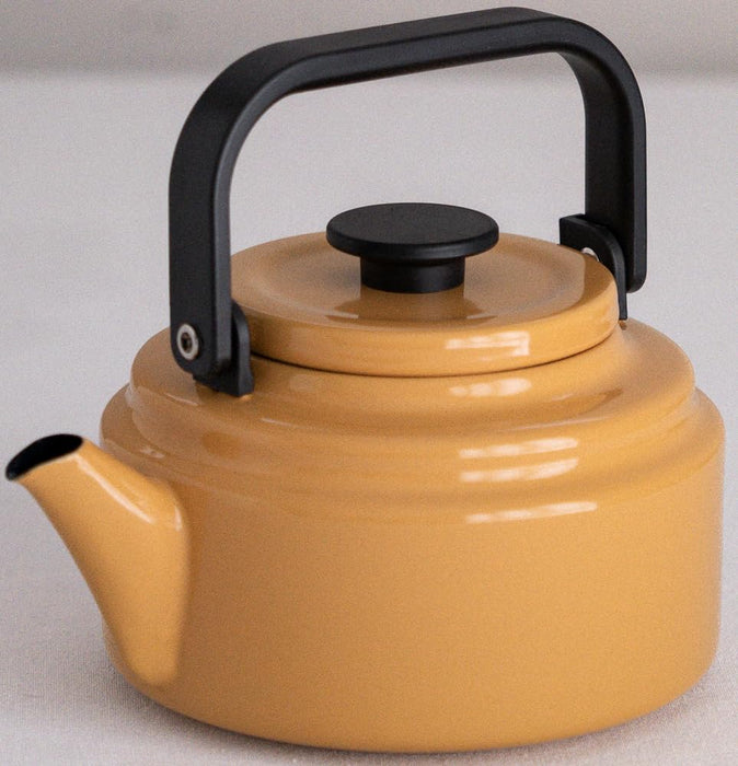Noda Horo 2L Enamel Amukettle - Induction Safe & Heat-Resistant Yamabuki
