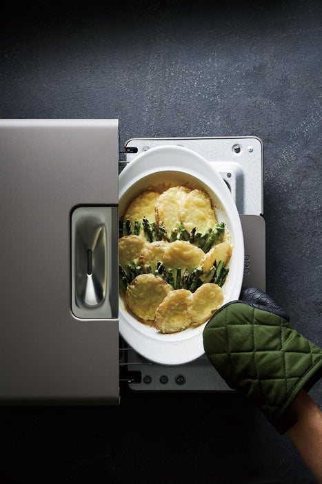 Noda Horo 28Cm White Enamel Oval Curry Pasta Plate Oven Safe Japan Made