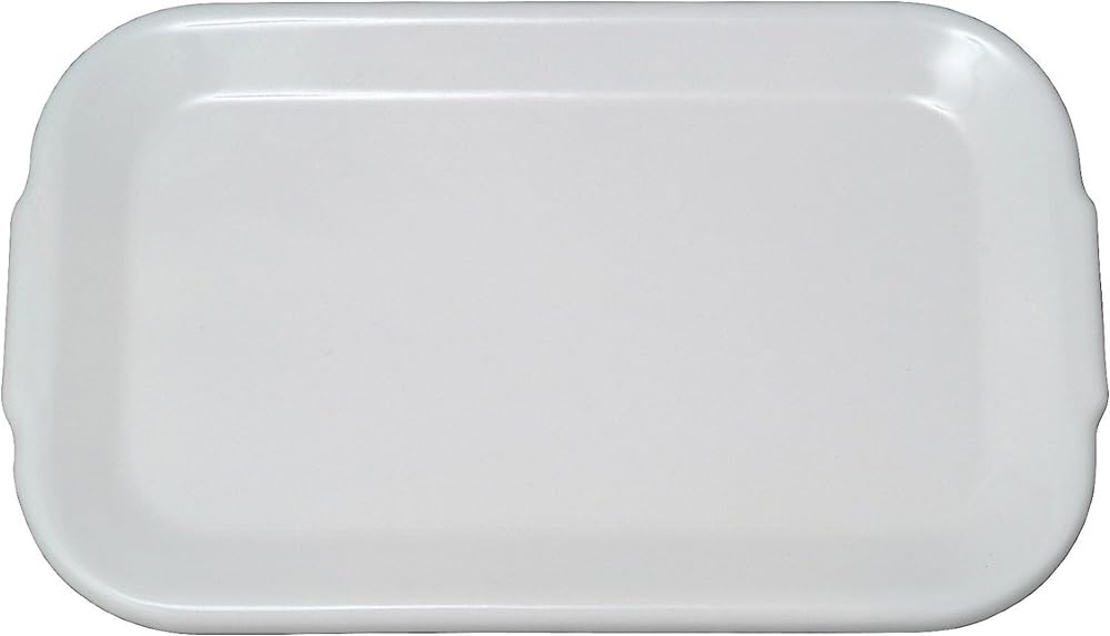 Noda Horo White Series Enamel Storage Container Ll Lid Rectangular Japan
