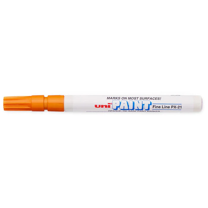 Mitsubishi Pencil Uni Paint Fine Point Orange Oil-Based Marker Px21.4