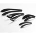 Oaks Raye Black Fluorine-Coated Triwake Tongs Made in Japan-Kiichin - The #1 Place for Japanese Goods in Your Hand!