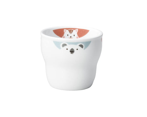 Ogiso Reinforced Porcelain Cup with Easy Hold Dent for Nurseries-Kiichin - The #1 Place for Japanese Goods in Your Hand!
