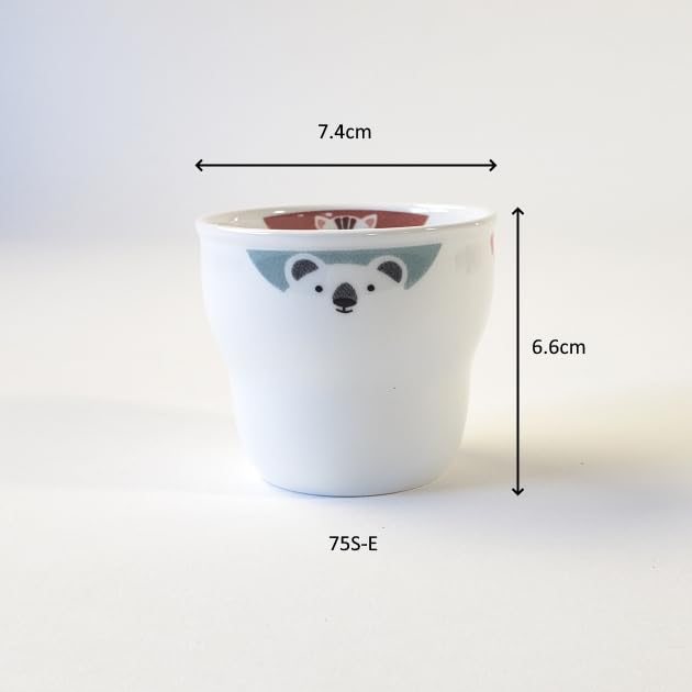 Ogiso Reinforced Porcelain Cup with Easy Hold Dent for Nurseries-Kiichin - The #1 Place for Japanese Goods in Your Hand!