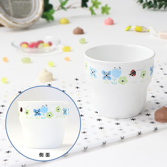 Ogiso Reinforced Porcelain Cups with Indentations Blume Blue for Nurseries-Kiichin - The #1 Place for Japanese Goods in Your Hand!