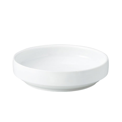 Ogiso 17cm White Reinforced Porcelain Easy-To-Scoop Nursery Tableware-Kiichin - The #1 Place for Japanese Goods in Your Hand!