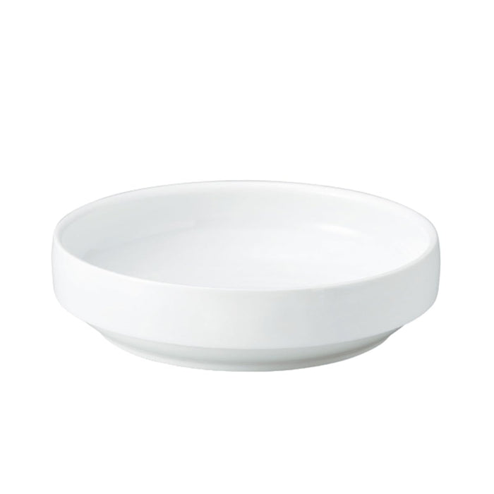 Ogiso 17cm White Reinforced Porcelain Easy-To-Scoop Nursery Tableware-Kiichin - The #1 Place for Japanese Goods in Your Hand!