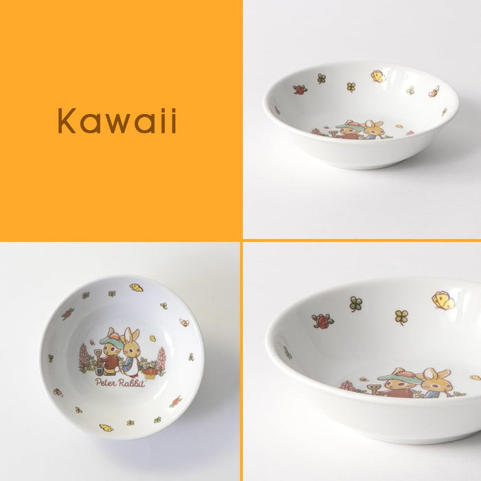 Ogiso 12.5cm Deep Small Plate Peter Rabbit Design Reinforced Porcelain-Kiichin - The #1 Place for Japanese Goods in Your Hand!