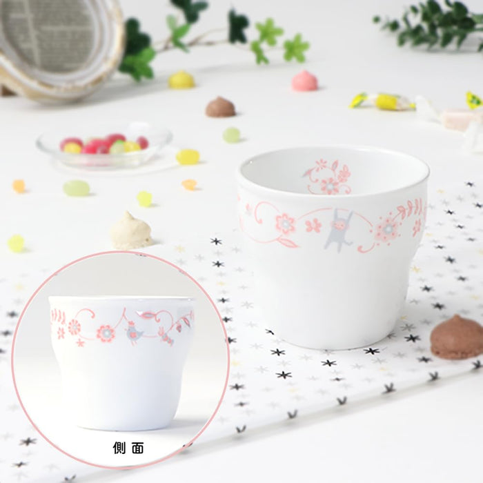 Ogiso Sarasa Reinforced Porcelain Cup Pink Easy Hold Nursery Safe-Kiichin - The #1 Place for Japanese Goods in Your Hand!