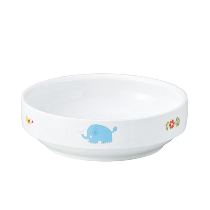 Ogiso Safari Baby Tableware Easy-To-Scoop Dishwasher Safe 17cm Deep Plate-Kiichin - The #1 Place for Japanese Goods in Your Hand!