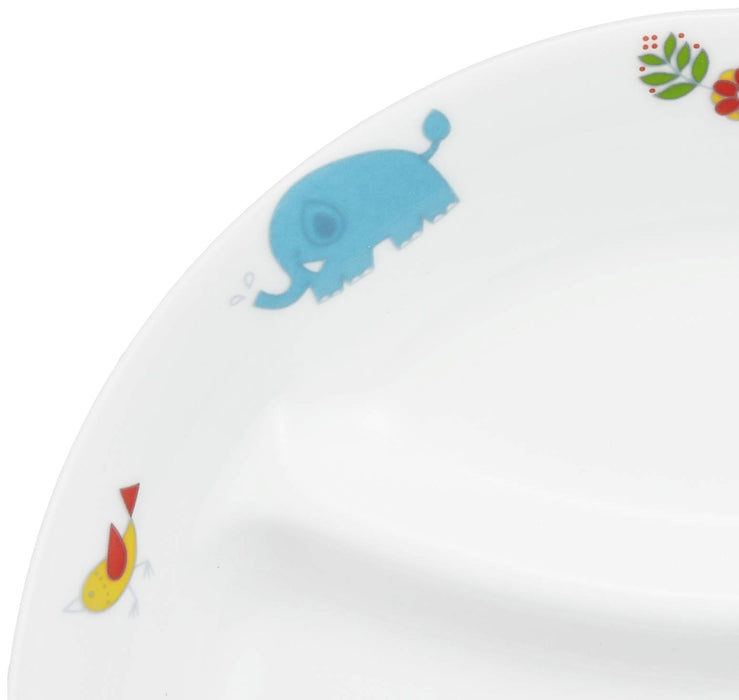 Ogiso Children's Two-Compartment Plate Safe for Dishwasher and Microwave-Kiichin - The #1 Place for Japanese Goods in Your Hand!