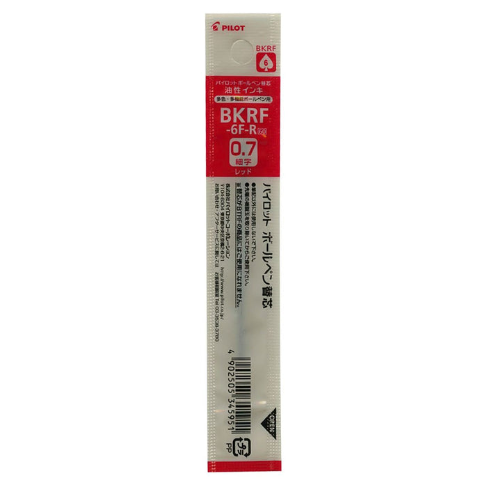 Pilot Red Oil-Based Ballpoint Pen Refill Bkrf-6F-R