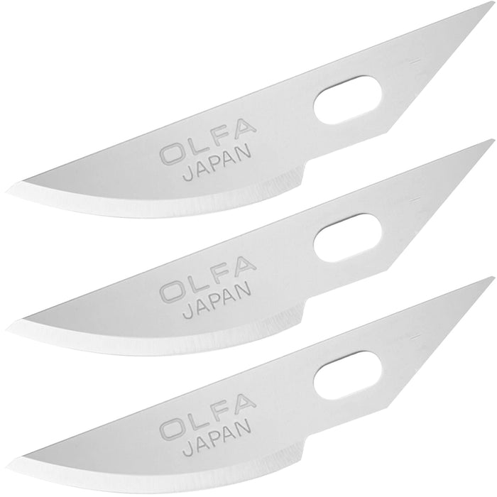 Olfa Art Knife Pro Curved Blade Replacement 3 Pieces Set - Xb157K