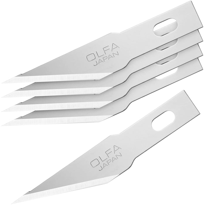 Olfa Art Knife Pro 5-Piece Replacement Straight Blade Set XB157T