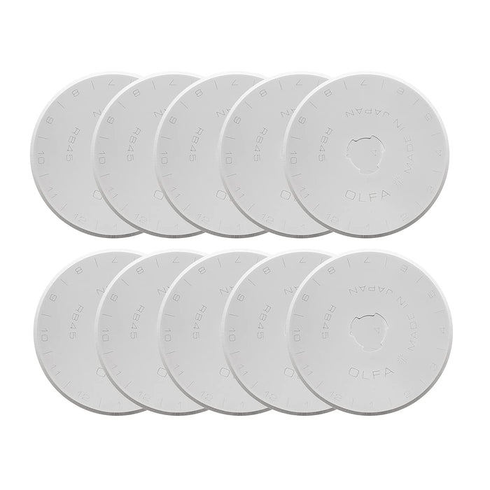 Olfa 45mm Circular Blade Pack of 10 RB45-10 - High-Quality Olfa Brand