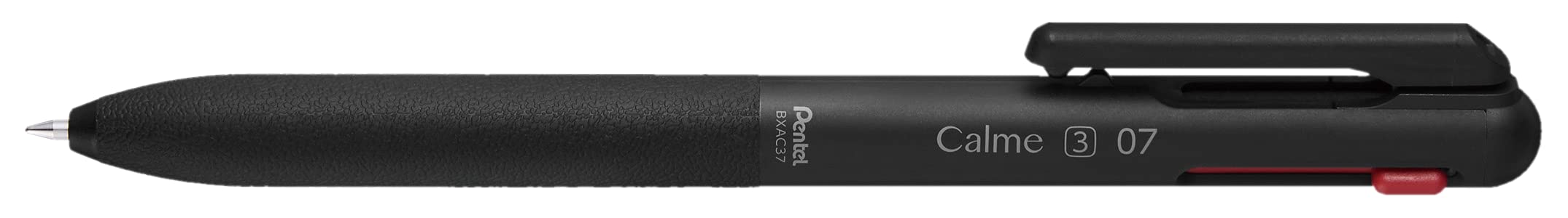 Pentel Calme 3-Color 0.7mm Ballpoint Pen in Black Bxac37A