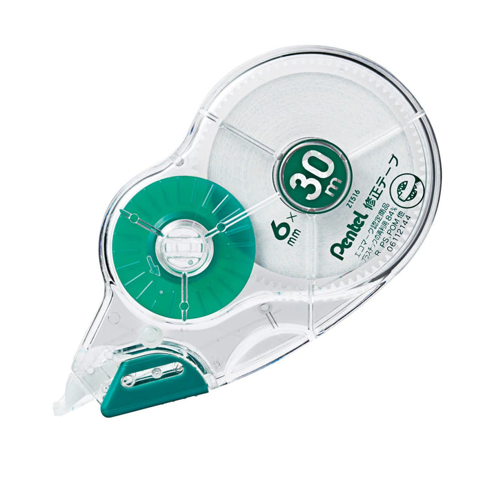 Pentel Green 30M Xzt516-W Correction Tape - Quality Stationery by Pentel