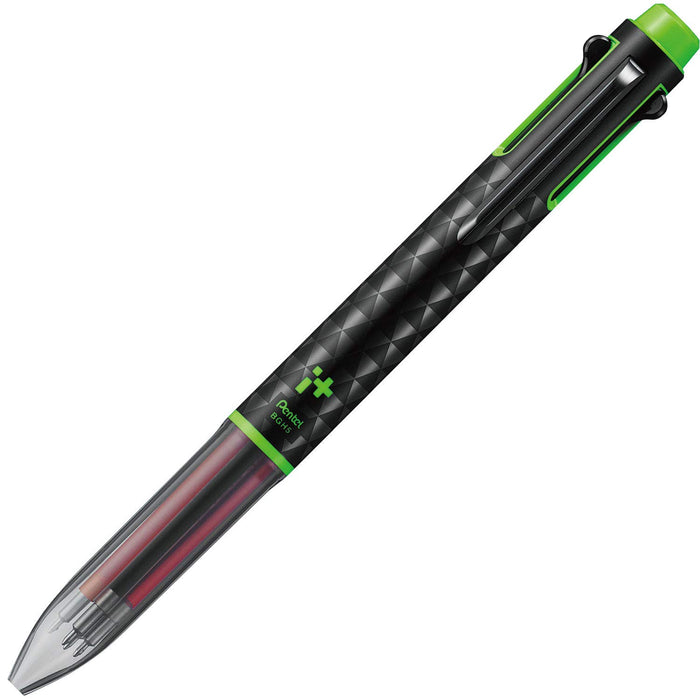 Pentel Black Edition 5-Color Ballpoint Pen I Plus BGH5MBR3 Black Green