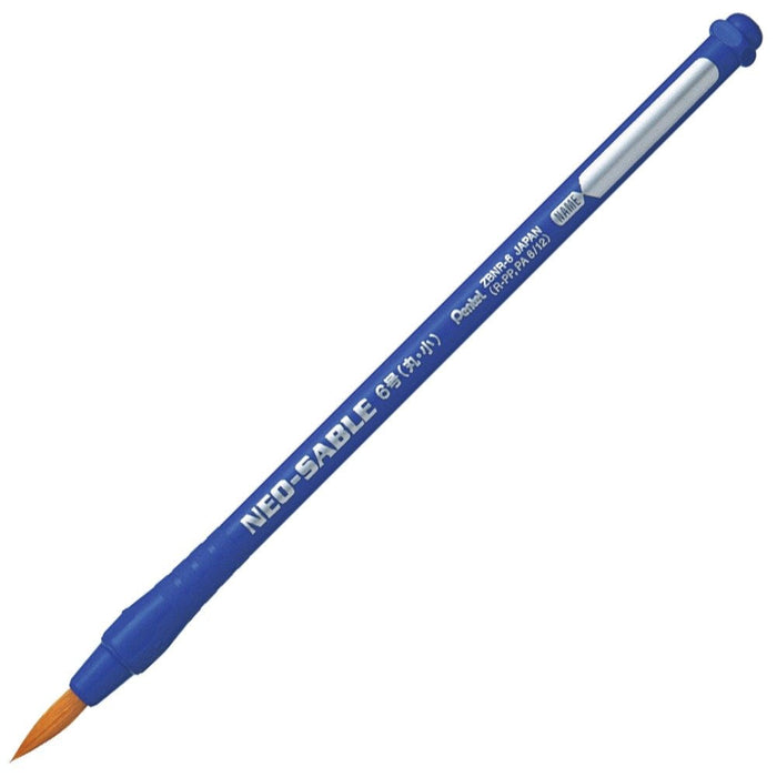 Pentel Round No. 6 Zbnr-6 Art Brush Set of 10 - Neo Sable Efde Series-Kiichin - The #1 Place for Japanese Goods in Your Hand!