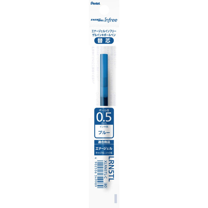 Pentel Energel 0.5 Blue Ballpoint Pen Refills Pack of 10