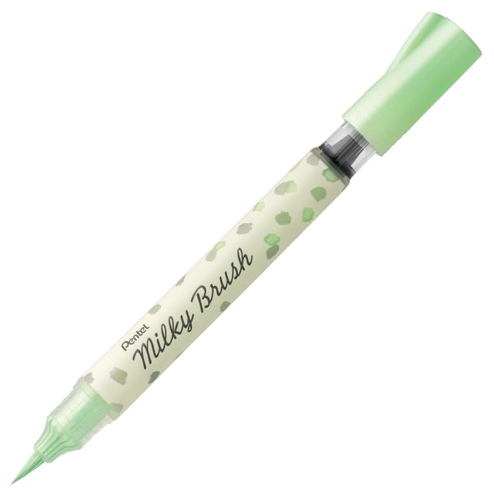 Pentel Pastel Green Color Brush Pen - Milky Brush Xgfh-Pk