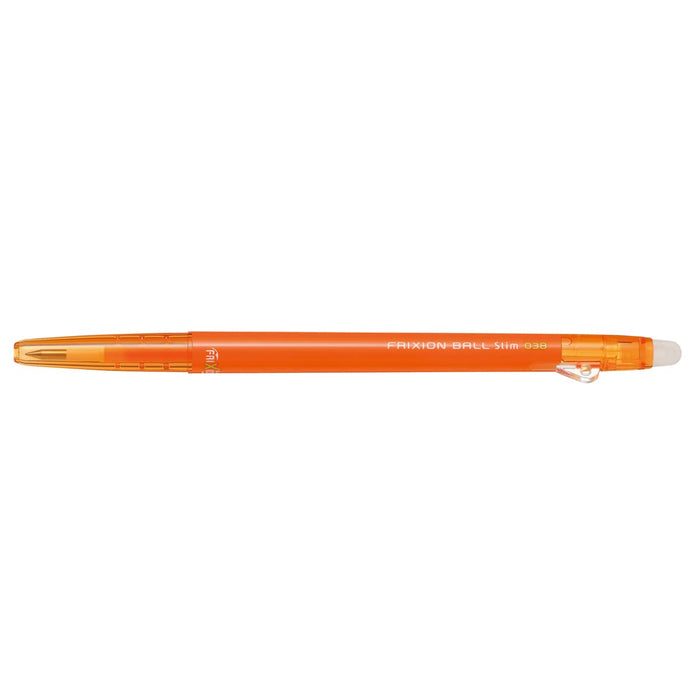 Pilot Pentel Frixion Slim Ballpoint 038 Pen in Apricot Orange