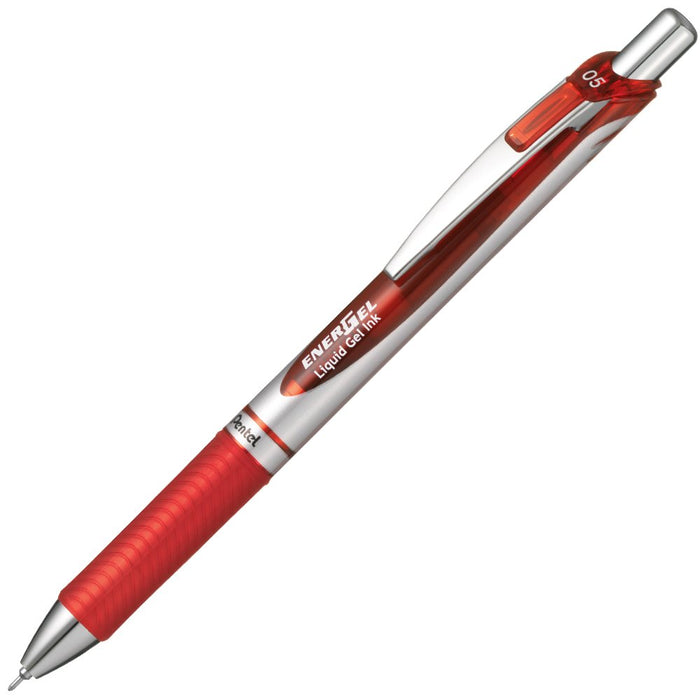 Pentel Energel 红色凝胶墨水圆珠笔 0.5 毫米 5 支装 - Xbln75Zb