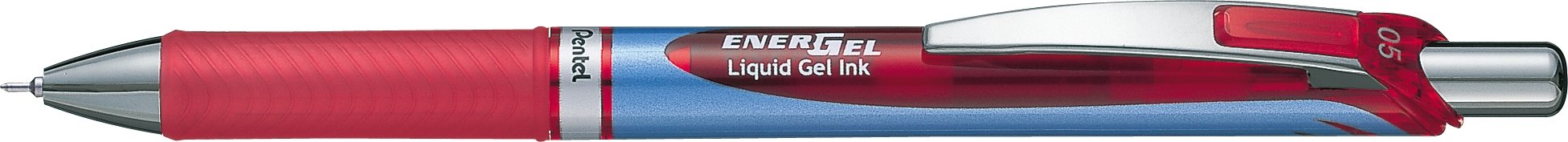 Pentel Energel Bln75-B 0.5 Gel Ink Ballpoint Pen Red Pack of 10