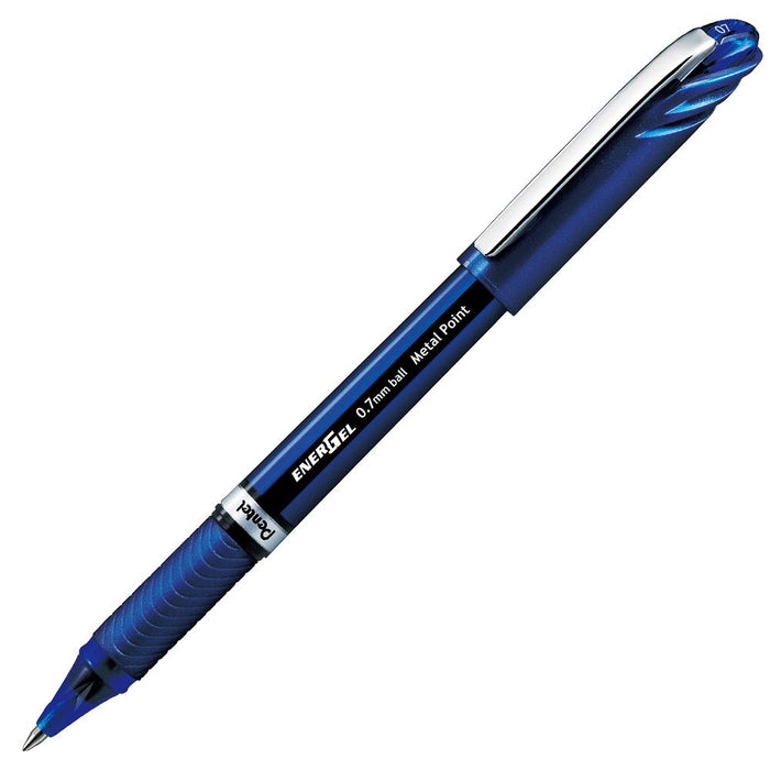 Pentel EnerGel Euro 0.7mm Blue Gel Ink Ballpoint Pens Set of 10