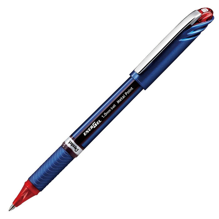 Pentel Energel Euro BL30-B Red Gel Ink Ballpoint Pen 1.0 Pack of 10