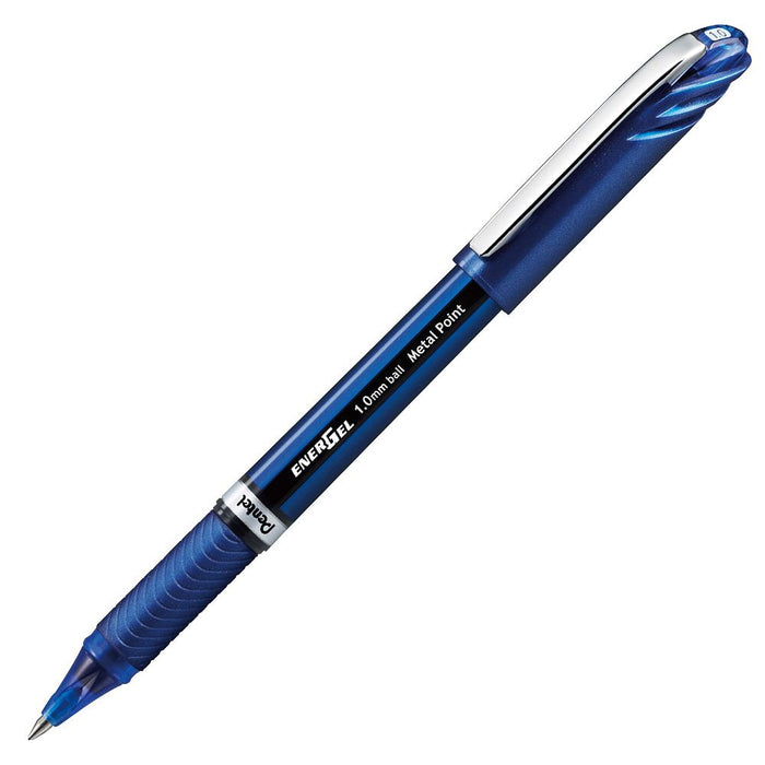 Pentel Energel Euro BL30-C Blue Gel Ink Ballpoint Pen 1.0- Pack of 10